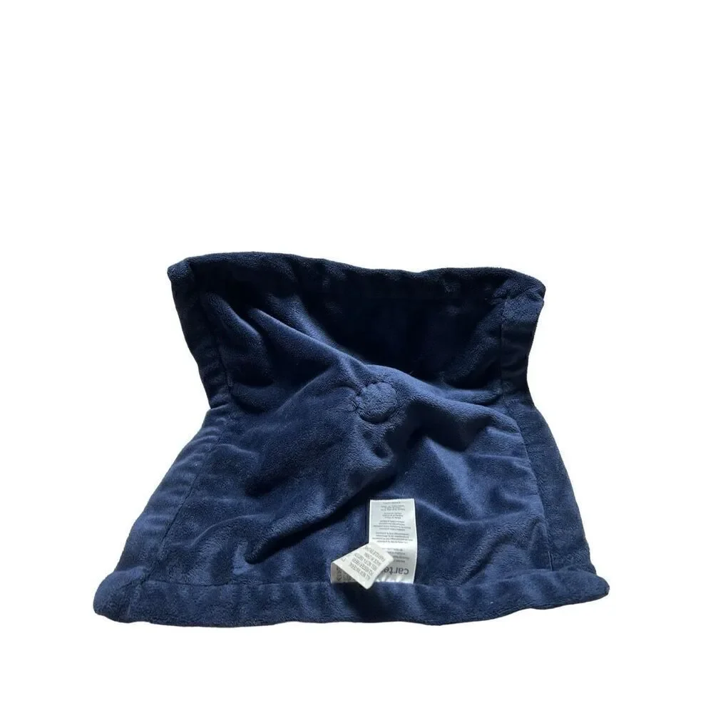 Carter's Navy Blue Whale Lovey Blanket Soother